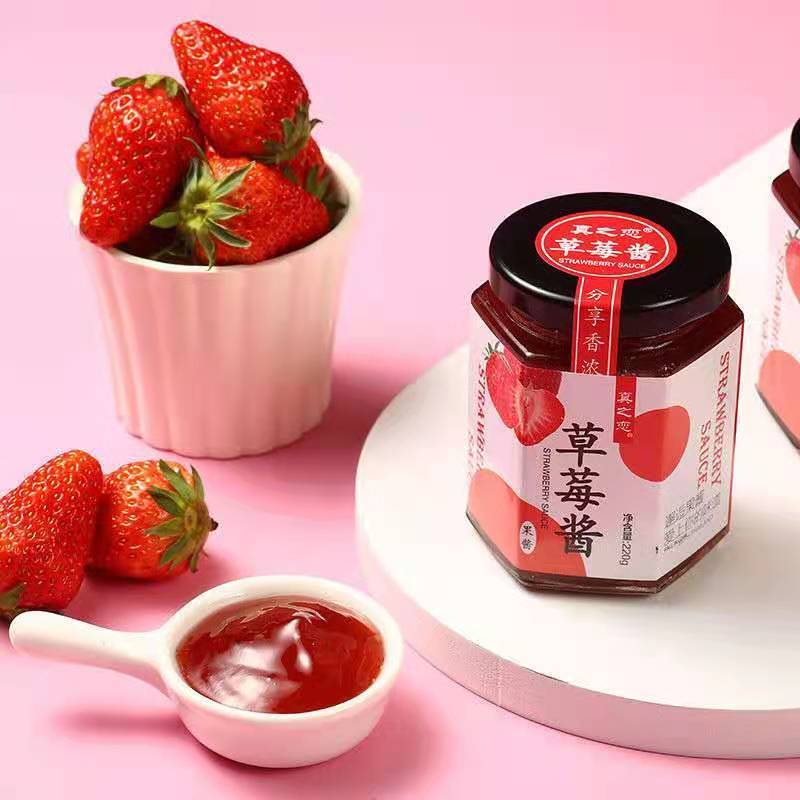 蓝莓酱草莓酱果酱面包涂抹面包酱蓝莓果酱草莓果酱多口味批发