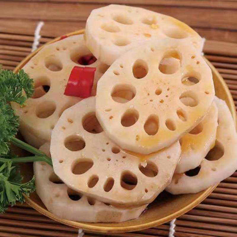 清水莲藕片凉拌菜冒菜麻辣烫串串藕片300克一包多规格包邮