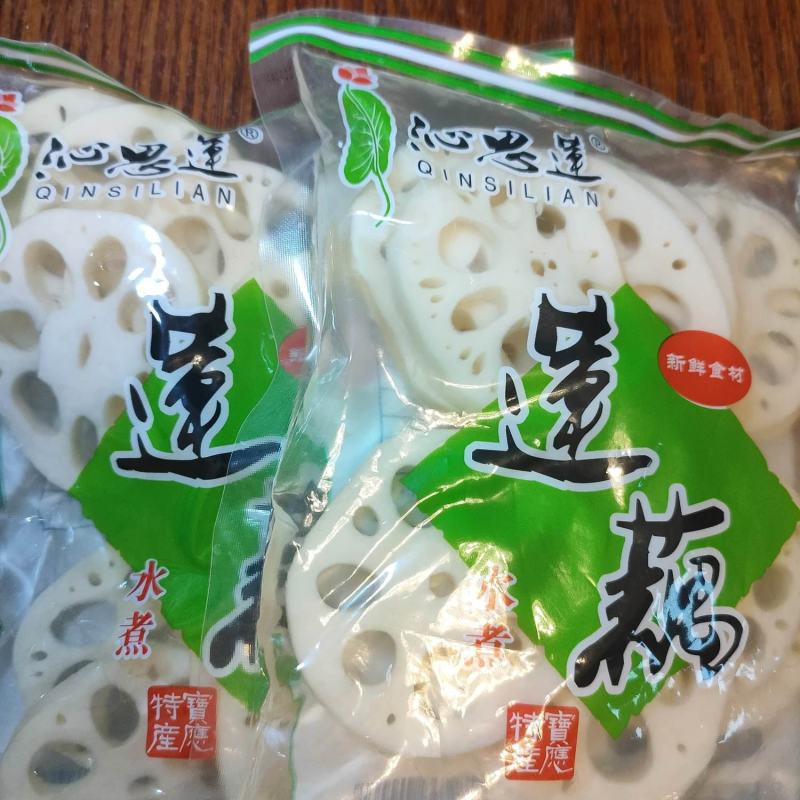 清水莲藕片凉拌菜冒菜麻辣烫串串藕片300克一包多规格包邮