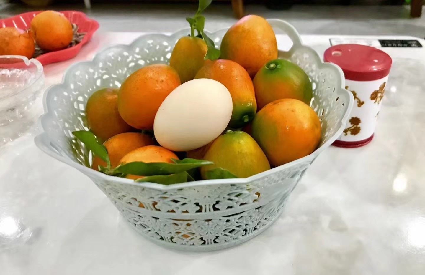 金桔原料清洗过程