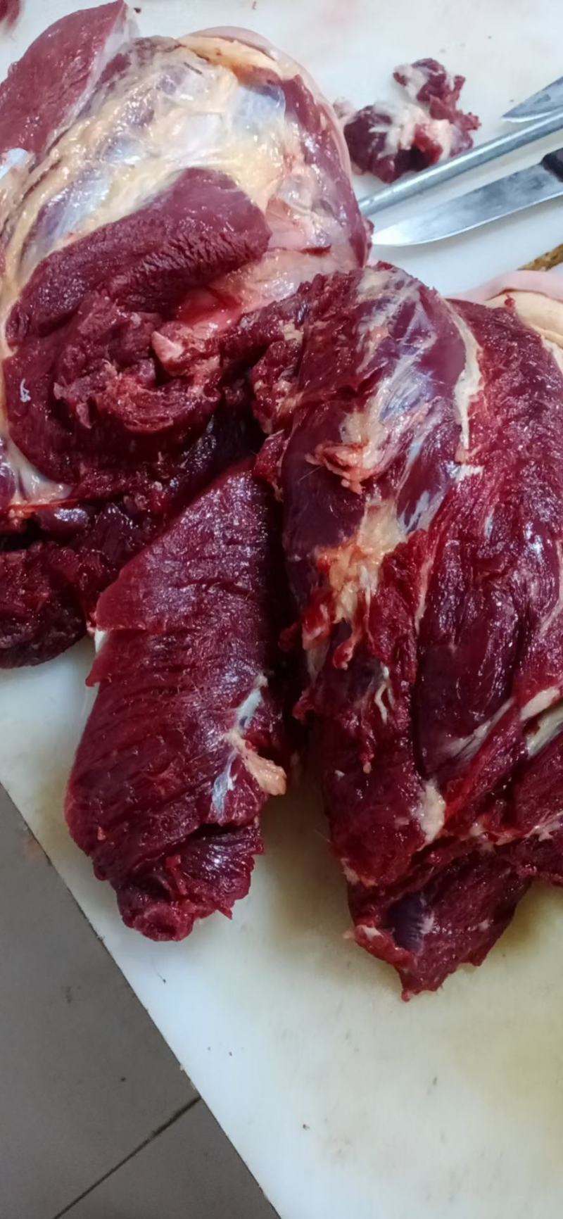 新鲜纯驴肉山东德州场地直发根据要求现杀现发
