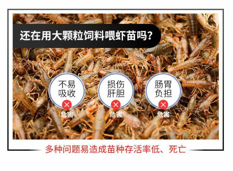 标粗虾肽宝蟹鱼苗料快速育苗壮苗发酵熟化配合饲料益生菌水产