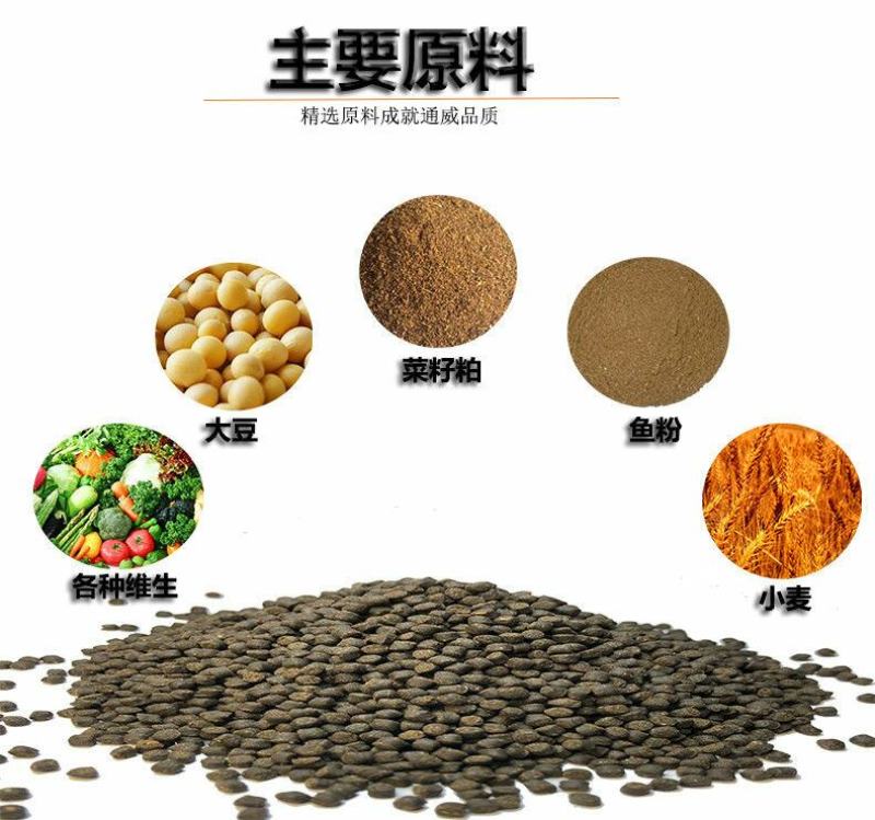 茶海虾王饲料通威小龙虾饲料膨化熟料30蛋白螃蟹水产配合1