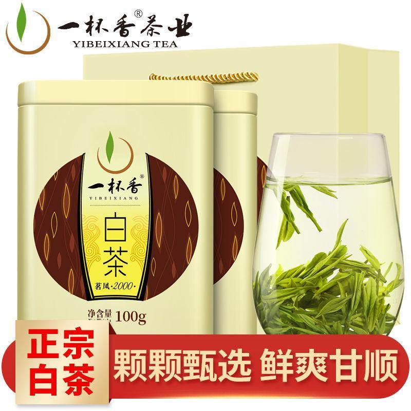 2024新茶一杯香明前安吉白茶200g罐装春茶绿茶茶叶