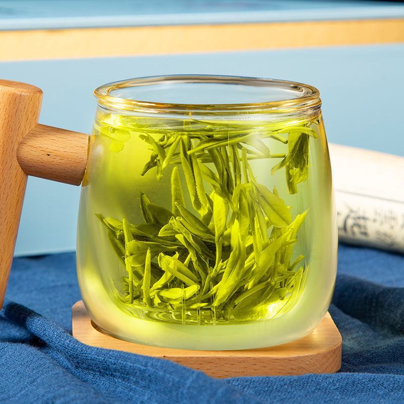 绿茶新茶叶春茶庐山云雾茶江西特产高山浓香罐装礼盒