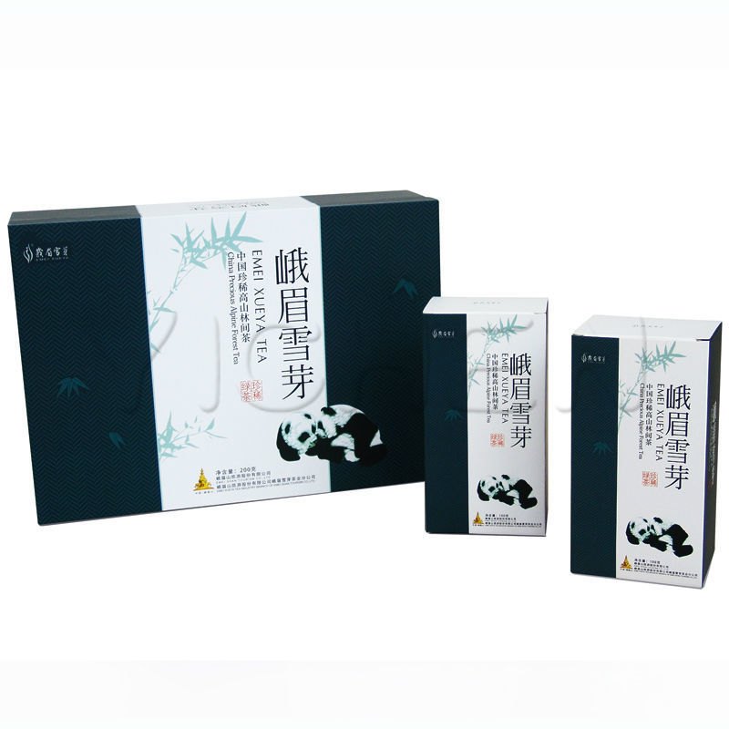 四川明前春茶峨眉雪芽竹叶茶叶青绿茶新茶雀舌礼盒包邮