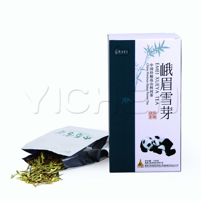 四川明前春茶峨眉雪芽竹叶茶叶青绿茶新茶雀舌礼盒包邮