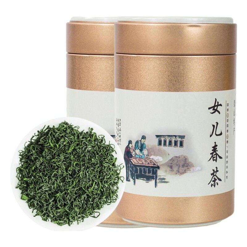 泰山女儿茶新茶叶雨前一级绿茶春茶栗香炒青绿茶