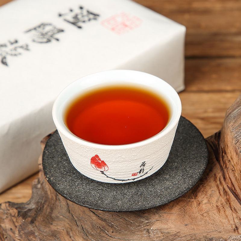 泾域黑茶泾阳茯茶陕西特产正宗金花茯砖茶泾渭茯茶西安茶