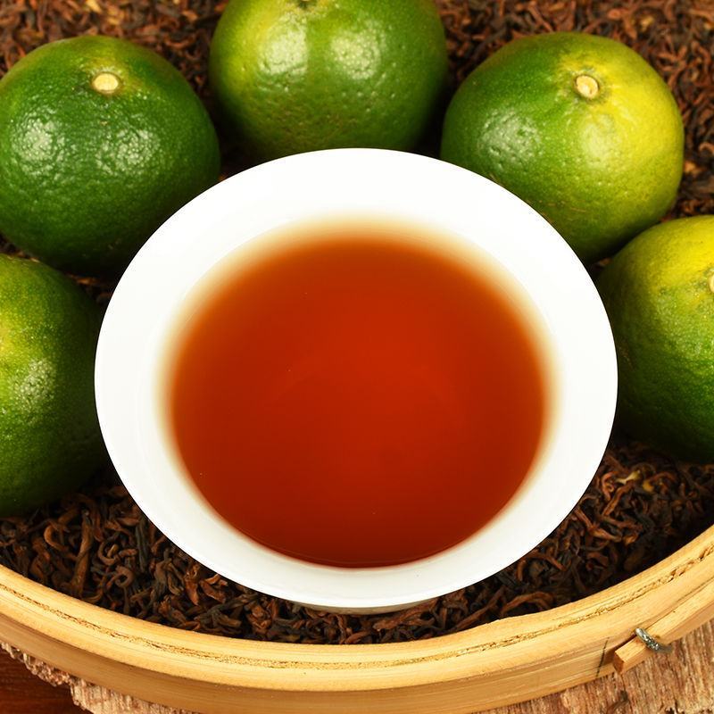 新会小青柑普洱茶熟茶柑普茶云南宫廷8年茶叶橘普送礼礼盒