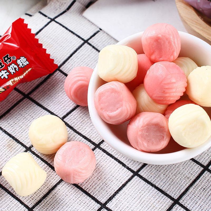 旺旺旺仔牛奶糖果42g*8包小包装原味儿童软糖休闲零食品