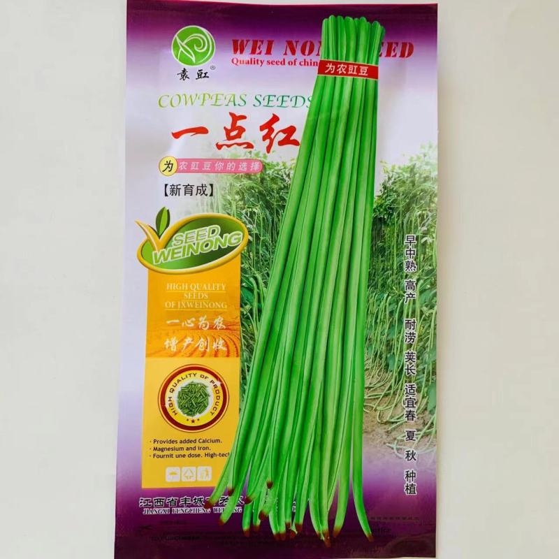 耐热耐涝耐老荚长豇豆种子一点红豆角种子春夏秋种植豇豆种
