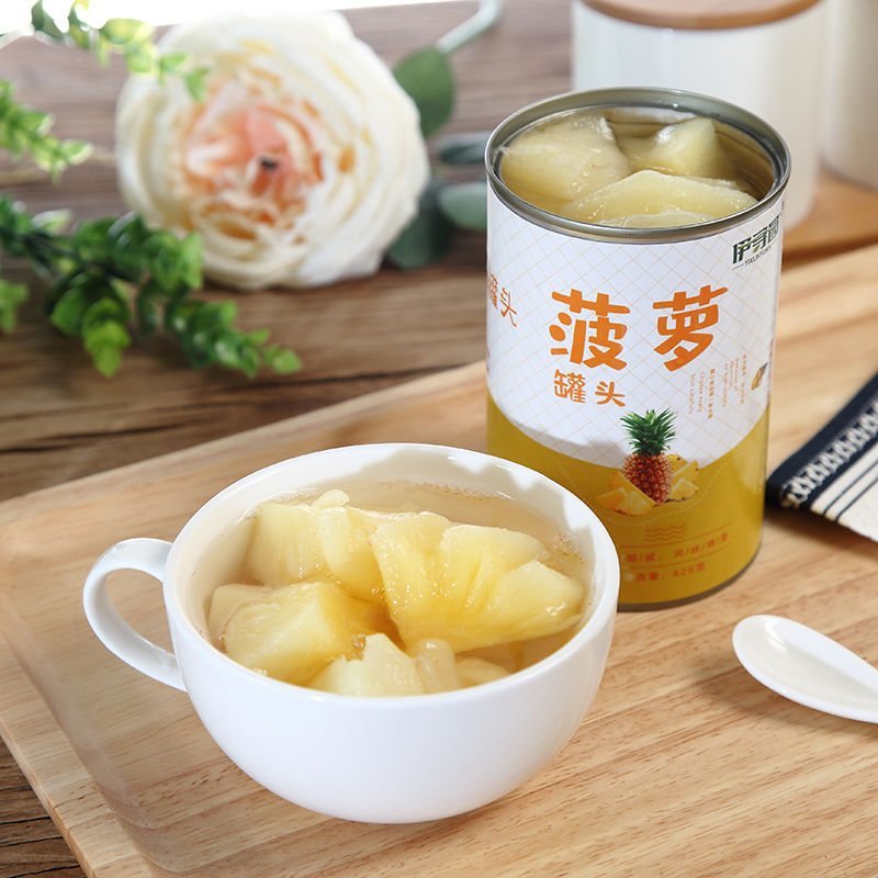 伊寻园菠萝罐头新鲜糖水水果罐头混合4/6*425克整箱