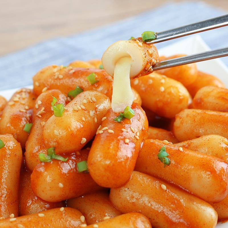 芝士年糕火锅食材韩国韩式炒年糕火锅夹心拉丝年糕批发包邮