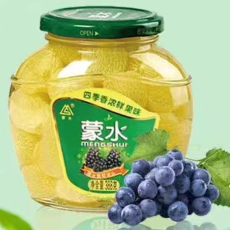 正宗蒙水葡萄388g瓶装糖水罐头新鲜生津葡萄罐头批发包邮