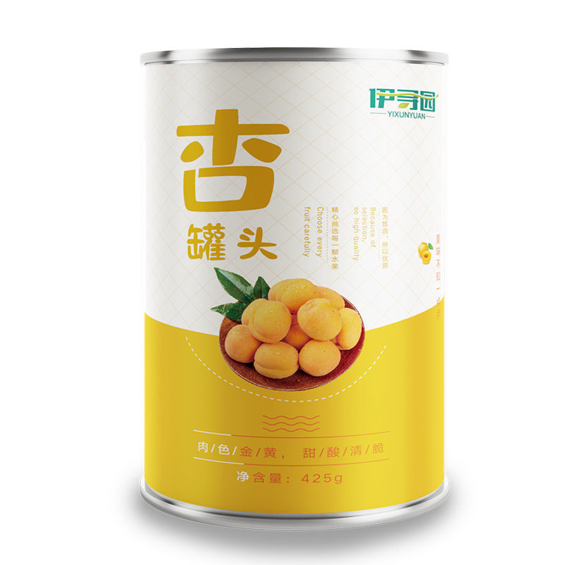 伊寻园杏罐头新鲜糖水水果罐头混合4/6*425克整箱烘焙
