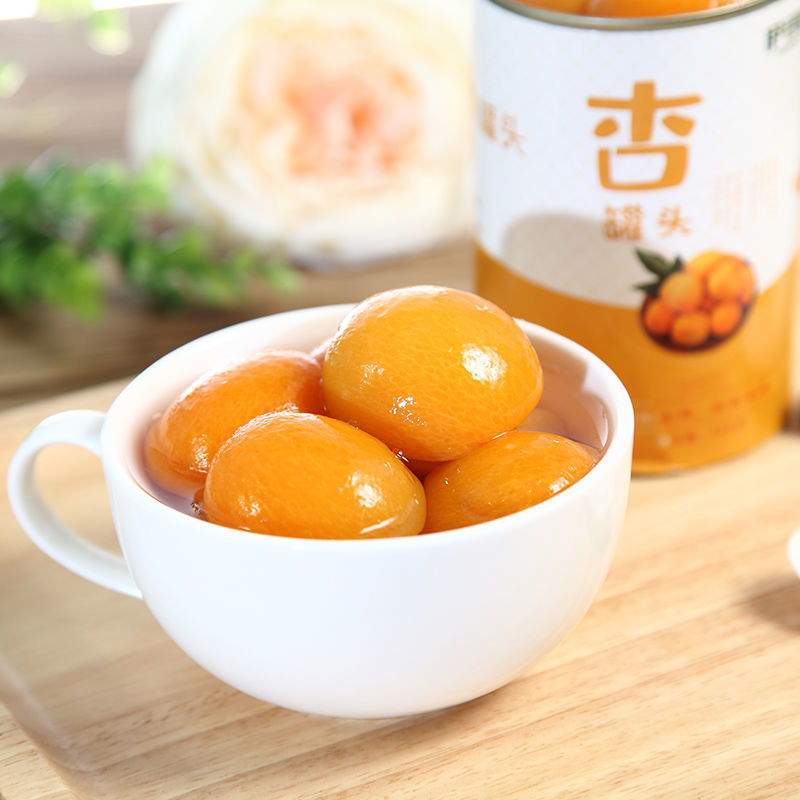 伊寻园杏罐头新鲜糖水水果罐头混合4/6*425克整箱烘焙