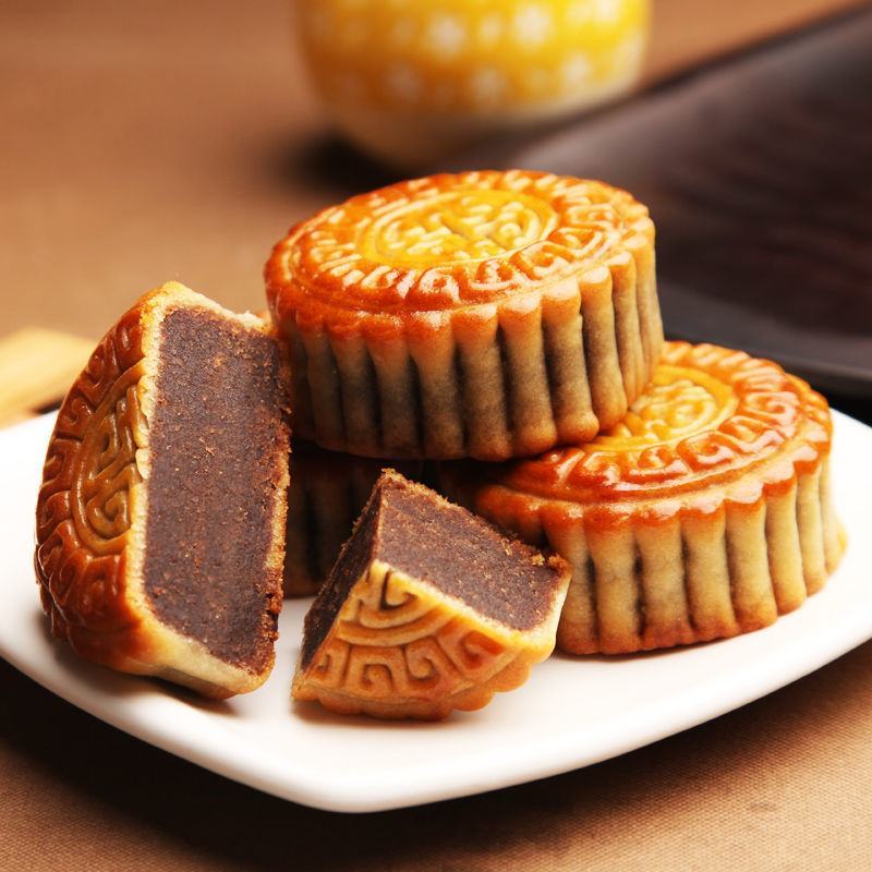 中秋月饼老五仁月饼广式多口味传统散装红豆沙馅绿豆板栗手工