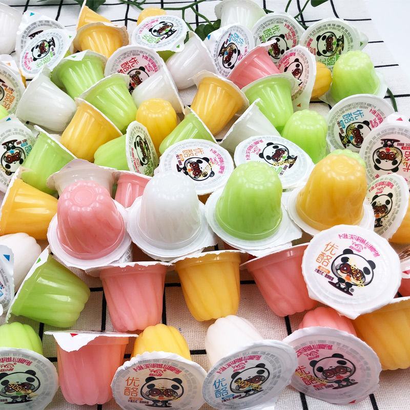 优酪果冻儿童零食大礼包果冻布丁休闲零食夏季食品整箱批发
