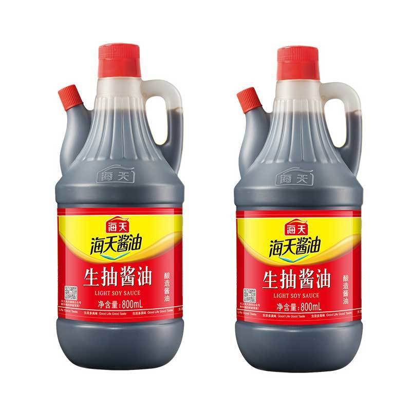 海天生抽酱油800ml*12瓶黄豆酿造酱油凉拌做汤蘸料