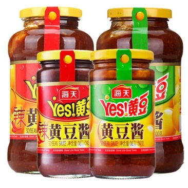 海天黄豆酱YES大豆酱原味辣味340g800g蘸酱炒菜