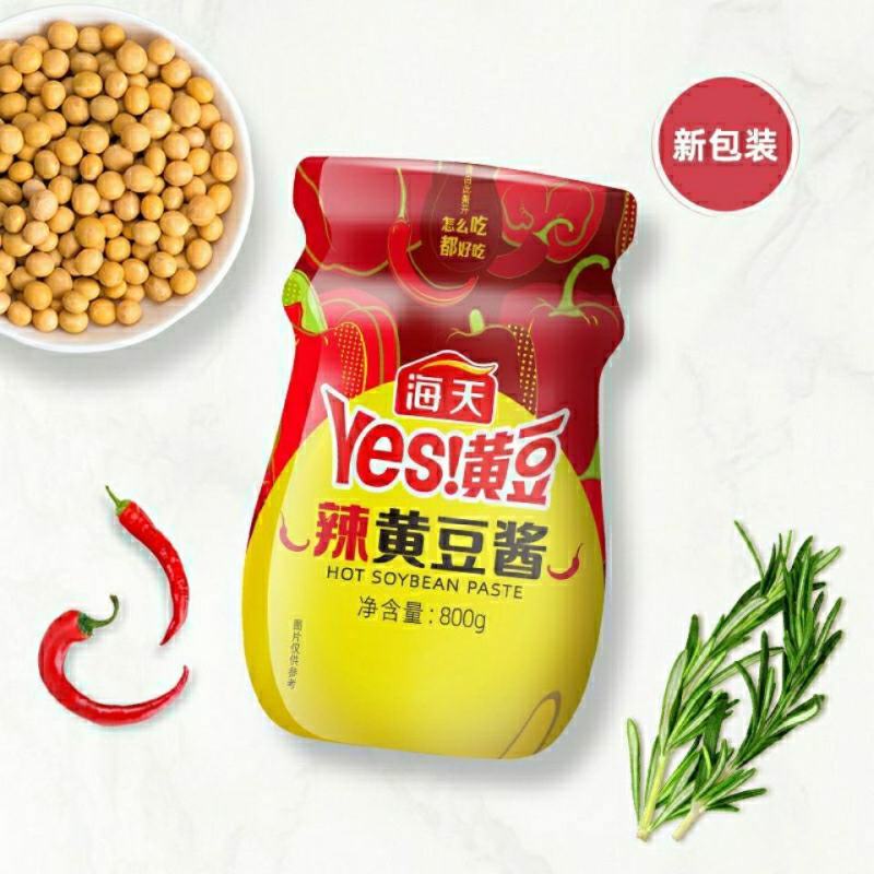 海天黄豆酱YES大豆酱原味辣味340g800g蘸酱炒菜