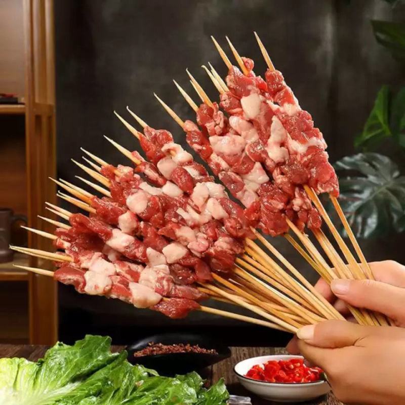【厂家直】【产地直】户外家用羊肉串新鲜烧烤羊肉串包邮