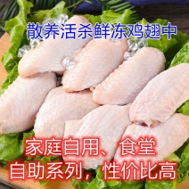 【特价】鸡翅中批发散养活杀鲜冻鸡中翅可乐鸡翅烧烤自助食堂