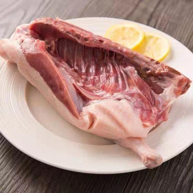 新鲜冷冻半片鸭含冰16斤生鸭肉半边鸭饭店食堂卤菜店适用