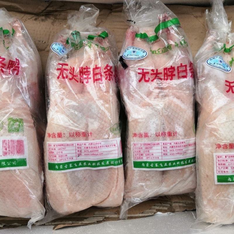 生鲜冷冻西装鸭光鸭去头去脖大光鸭瘦肉型西装白条鸭烤鸭型肉