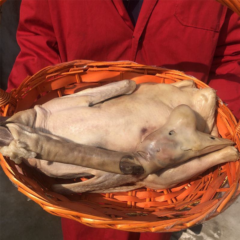 六安皖西大白鹅农家腌制腊鹅寿县特产风干鹅大包鹅年货笨白草