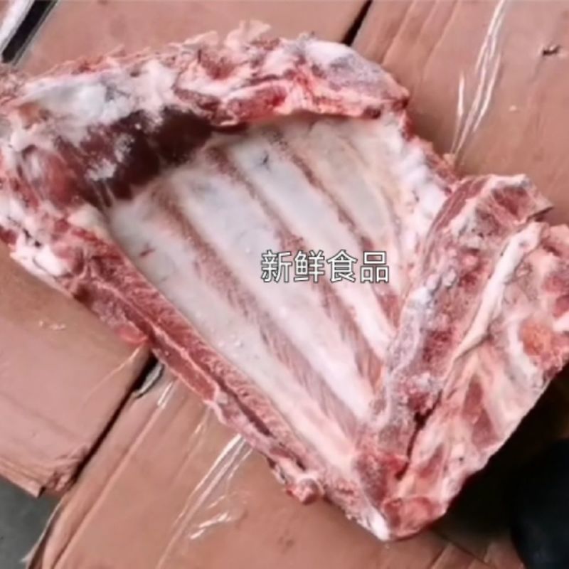 新鲜无颈前排排骨肋排小排桥头排骨19斤饭店食堂快餐食材