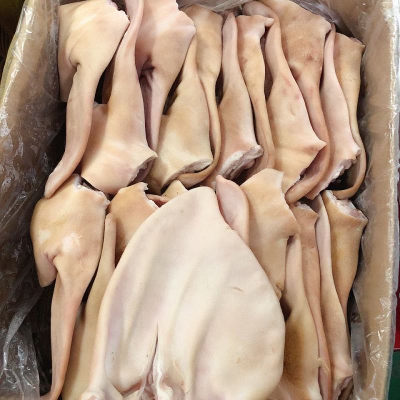 耳朵新鲜冷冻猪耳朵大根耳朵猪耳片生猪耳朵14斤20片左右