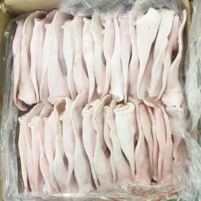 新鲜冷冻猪耳朵生猪耳带跟耳朵带箱14斤干净无毛包邮
