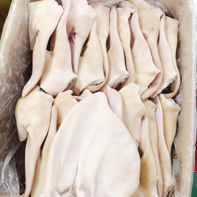 新鲜冷冻猪耳朵生猪耳带跟耳朵带箱14斤干净无毛包邮