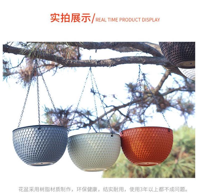 吊盆花盆厂家特价批发悬挂绿萝多肉吊兰盆懒人自吸水培塑料