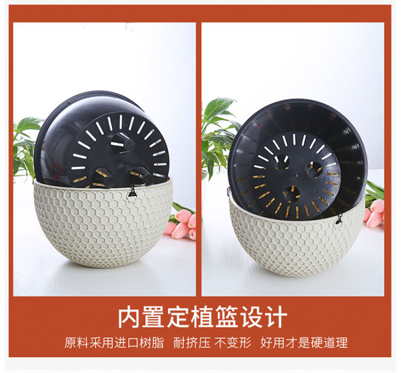 吊盆花盆厂家特价批发悬挂绿萝多肉吊兰盆懒人自吸水培塑料