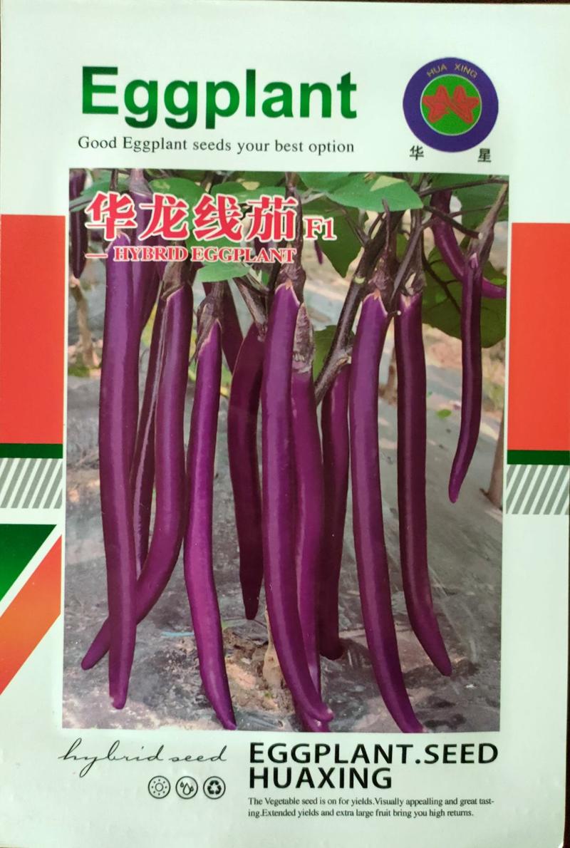 品质形杂交线茄种子长线茄子种子紫红杭茄种子