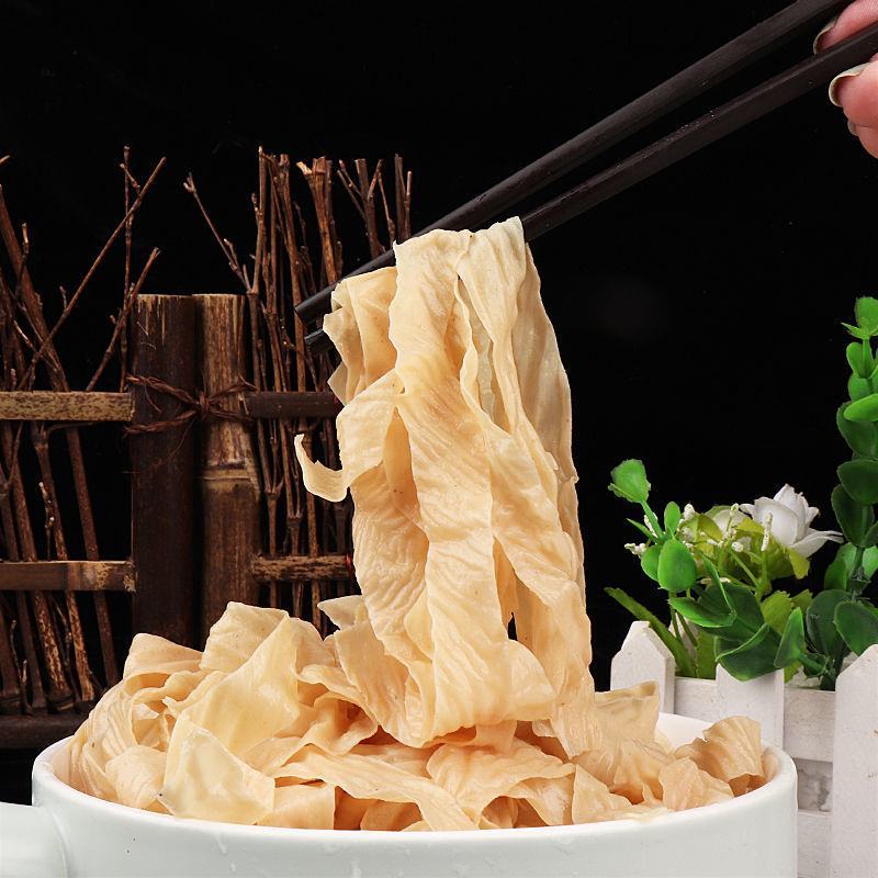 东北豆皮5斤干货手工头层油豆皮丝腐竹薄盐凉拌干豆丝家用