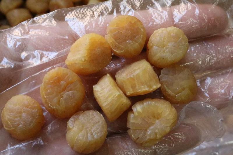 200头大连元贝瑶柱比普通干贝浓郁