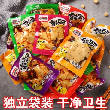 【厂家】麻辣香菇豆干零食小吃豆腐干辣条休闲零食批发
