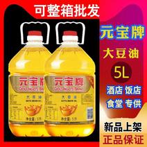 元宝大豆油餐饮家庭商用批发包邮5L/一瓶整箱炒菜香菜籽
