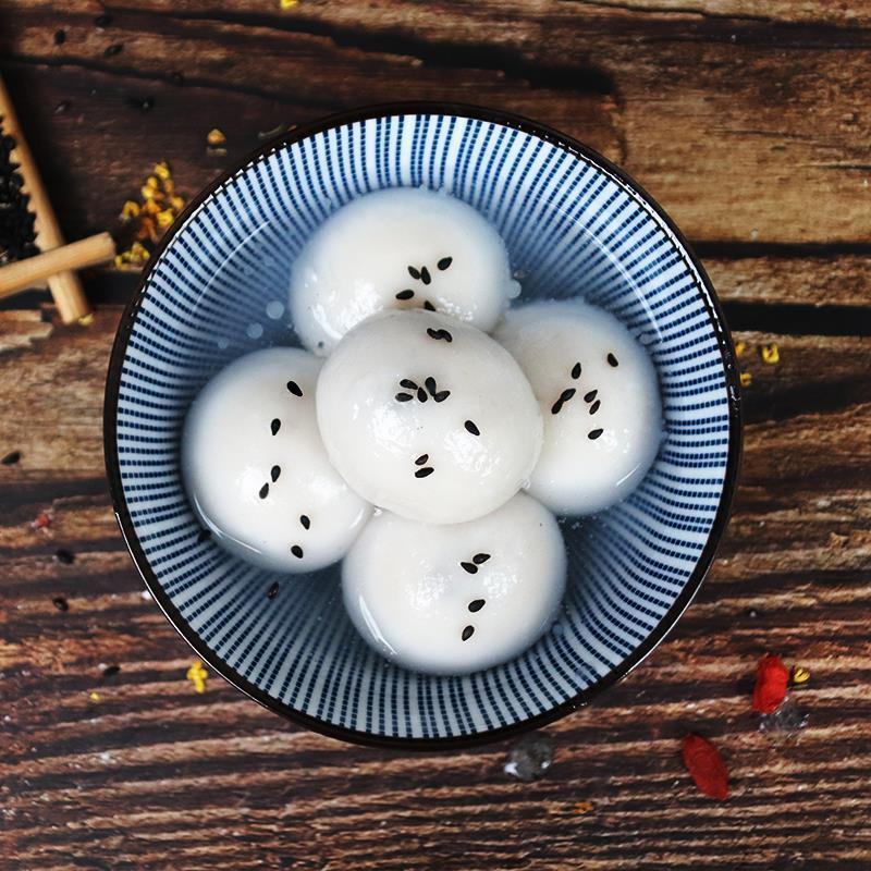 宁波水磨汤圆黑芝麻汤圆400g猪油汤团元宵玉珍珠糯米圆