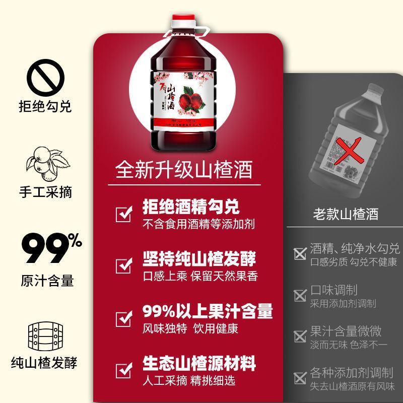 山楂酒通化特产70年代东北老山楂酒桶装散装女生低度果酒甜