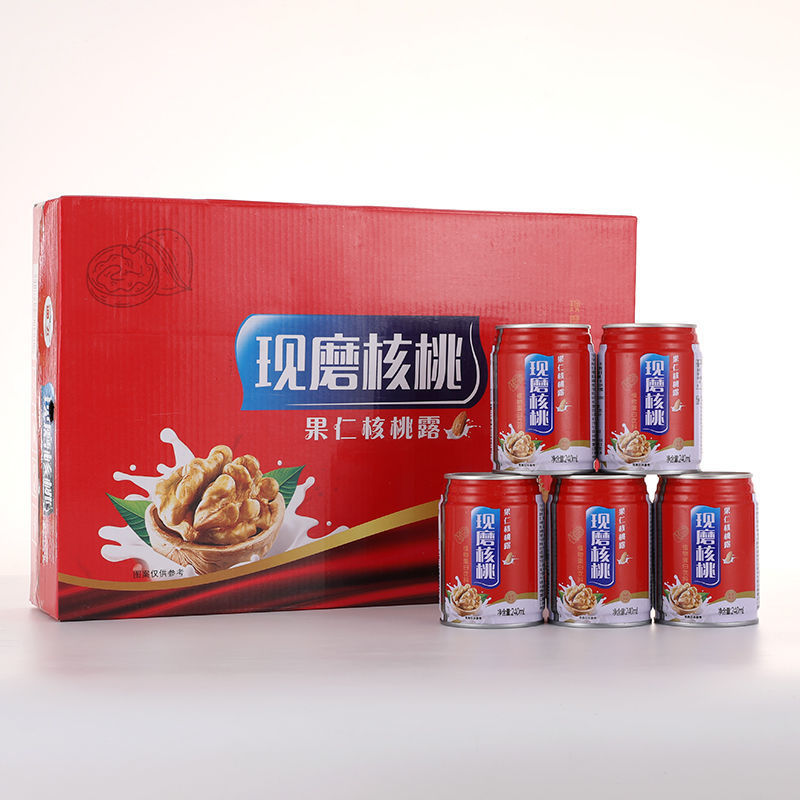 低糖果仁核桃露礼盒装开学生中老年整箱批发蛋白早餐核桃露