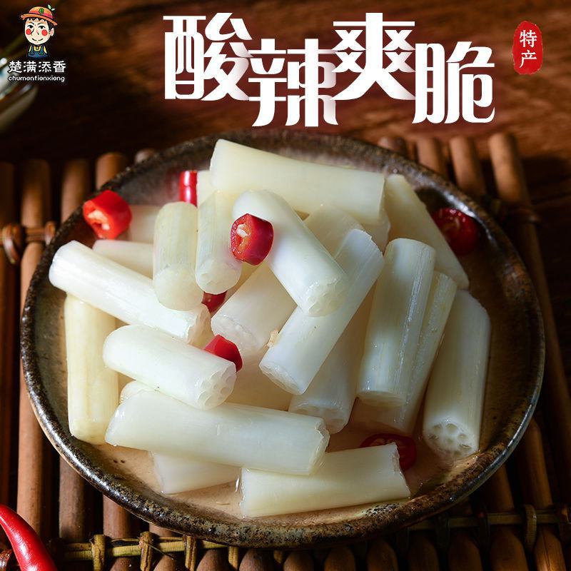 整箱装泡藕带20袋X400克酸辣味泡椒藕带新鲜藕尖泡菜酸