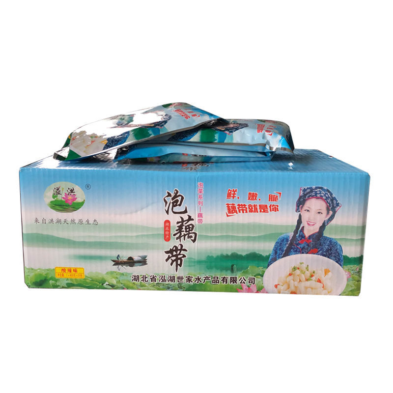 湖北特产泡椒藕带20袋整件批洪湖藕尖酸辣泡藕带整箱酒