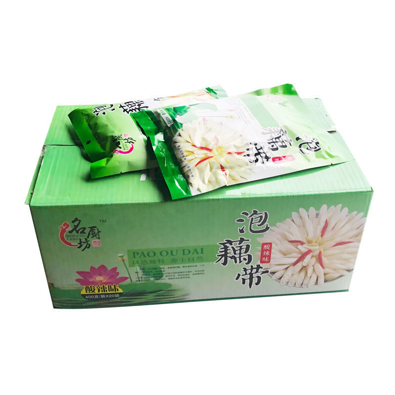 湖北特产泡椒藕带20袋整件批洪湖藕尖酸辣泡藕带整箱酒
