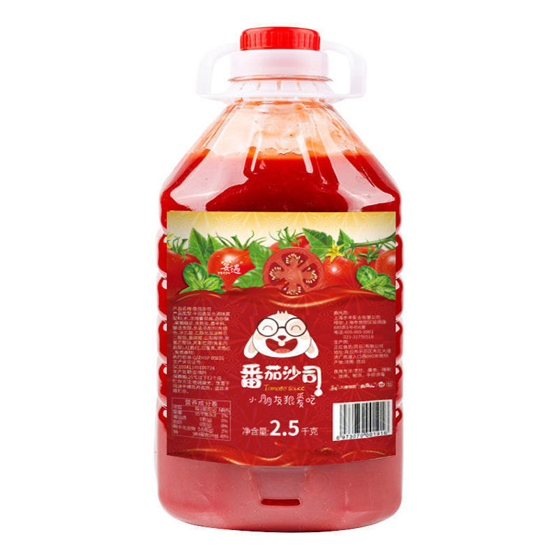 大桶番茄酱番茄沙司批发商用桶装手抓饼薯条炸鸡酱酸甜番茄酱
