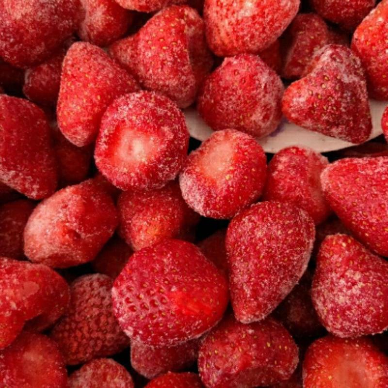 冰冻牛奶草莓新鲜冷冻草莓丹东草莓冷冻草莓速冻草莓包邮
